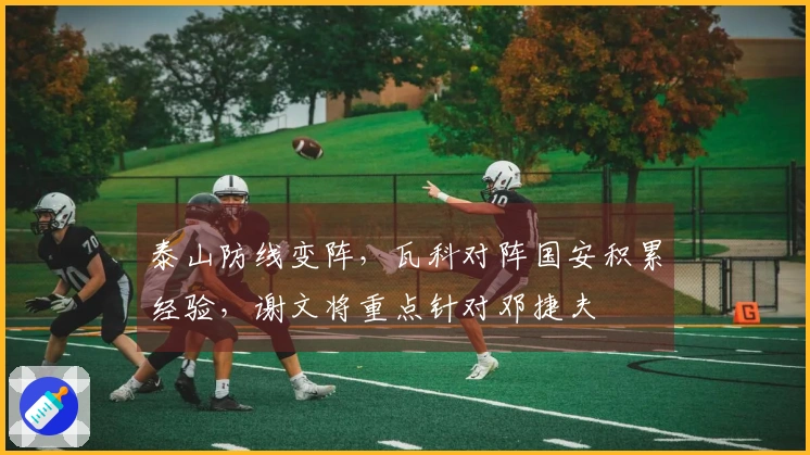 泰山防线变阵，瓦科对阵国安积累经验，谢文将重点针对邓捷夫